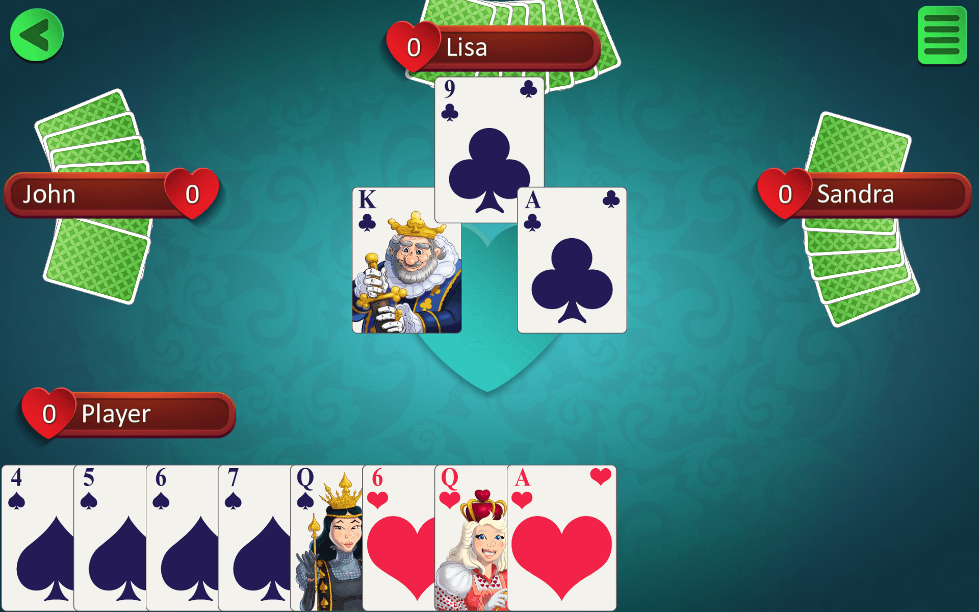 card games hearts online